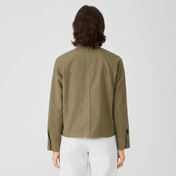 EILEEN FISHER Classic Collar Jacket Long Sleeve Black Size Small NWT - Picture 12 of 12